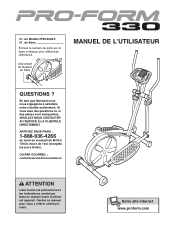 ProForm 330 Elliptical Canadian French Manual