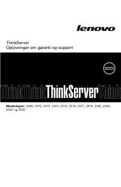 Lenovo ThinkServer RD530 (Danish) Warranty and Support Information