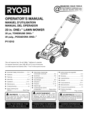 Ryobi P11100 Operation Manual