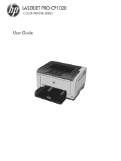 HP LaserJet Pro CP1025 HP LaserJet Pro CP1020 - User Guide