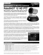 Vaddio RoboSHOT 12 RoboSHOT 12 Tech Spec