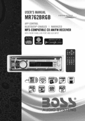 Boss Audio MR762BRGB User Manual