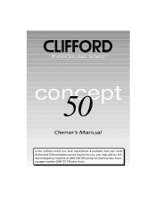 Clifford Concept 50 UK Owners Guide