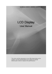 Samsung 460DX-2 User Manual (ENGLISH)