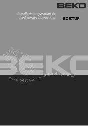 Beko BCE772F User Manual