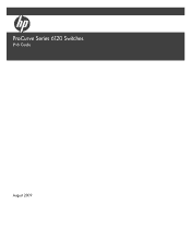 HP 6120XG HP ProCurve Series 6120 Blade Switches IPv6 Configuration Guide