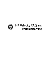 HP mt41 HP Velocity FAQ and Troubleshooting