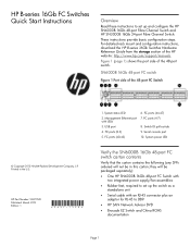 HP SN3000B HP B-series 16Gb FC Switches Quick Start Instructions (5697-1520, March 2012)