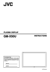 JVC GM-X50U Instruction Manual