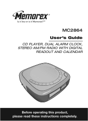 Memorex MC2864 User Guide