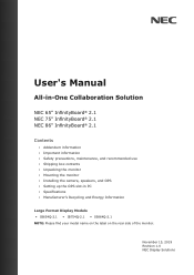 NEC IB754Q-2.1 Setup Guide
