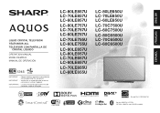 Sharp LC80LE857U Operation Manual