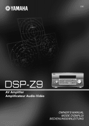 Yamaha DSP-Z9 Owner's Manual