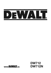 Dewalt DW712 Parts Diagram