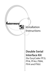 Intermec PF2i Double Serial Interface Kit Installation Instructions