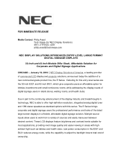 NEC E321 E321 : press release