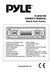 Pyle PLMR87WB PLMR87WB Manual 1