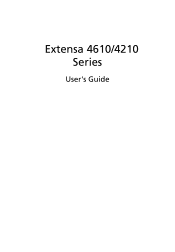 Acer Extensa 4210 Extensa 4610/4210 User Guide EN
