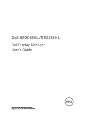 Dell SE2018HL Monitor Display Manager Users Guide