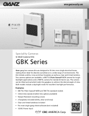 Ganz Security GBK-36W GBK Series Specifications