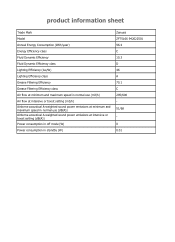 Zanussi ZFT516X Product information sheet