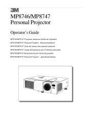 3M MP8747 Operation Guide