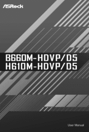 ASRock B660M-HDVP/D5 User Manual