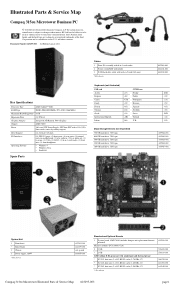 Compaq 315eu Illustrated Parts and Service Map - Compaq 315eu Microtower PC