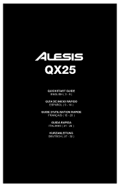 Alesis QX25 Quick Start Guide