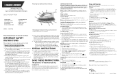 Black & Decker IR0175W Instruction Manual
