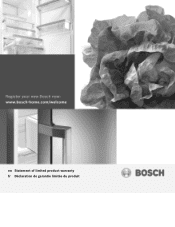 Bosch B36BT930NS Supplemental