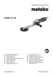 Metabo KNSE 12-150 Operating Instructions 2