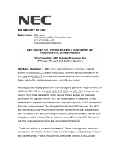 NEC V422-AVT Press Release