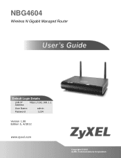 ZyXEL NBG4604 User Guide