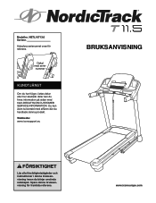 NordicTrack T11.5 Treadmill Swedish Manual