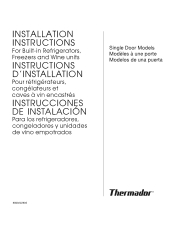 Thermador T24IW50NSP Installation Instructions