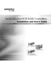 Adaptec 6805 User Manual and Install Guide
