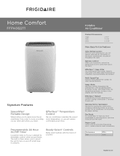Frigidaire FFPA0822T1 Product Specifications Sheet
