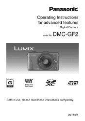 Panasonic DMC-GF2KR User Manual