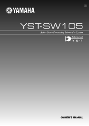 Yamaha YST-SW105 Owner's Manual