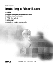 Dell PowerEdge 1650 Installing a
      Riser Board