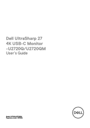Dell U2720QM Users Guide
