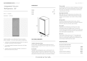Fisher and Paykel RS3084SR1 Quick Reference guide