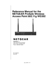 Netgear WG302NA WG302v1 Reference Manual