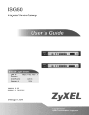 ZyXEL ISG50-ISDN User Guide