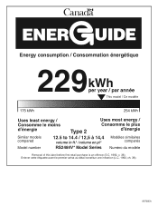 Fisher and Paykel RS2484VL2K1 Energy Label
