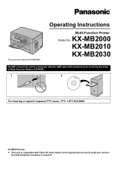 Panasonic KX-MB2030 User Manual