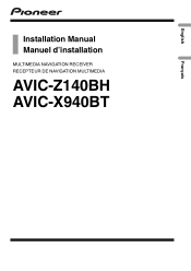 Pioneer AVIC-X940BT Installation Manual
