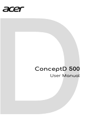 Acer ConceptD 500 User Manual