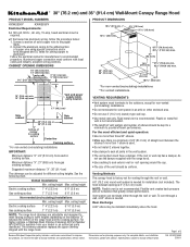KitchenAid UXD8636DYS Dimension Guide